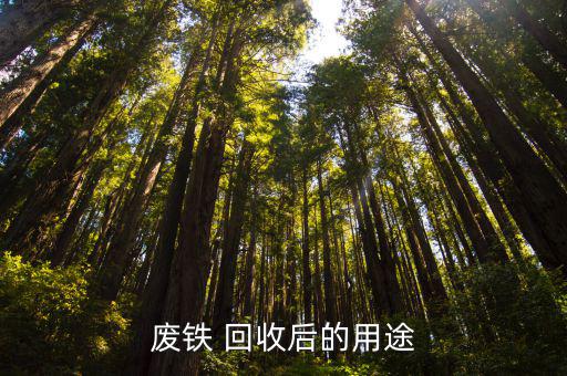 废铁 回收后的用途