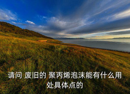 请问 废旧的 聚丙烯泡沫能有什么用处具体点的