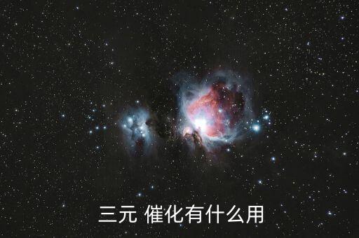  三元 催化有什么用