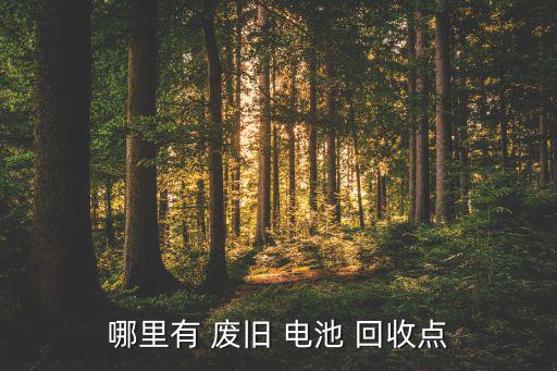 哪里有 废旧 电池 回收点