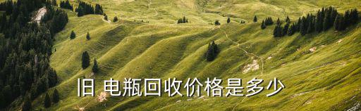 旧 电瓶回收价格是多少
