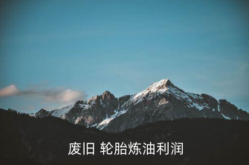  废旧 轮胎炼油利润