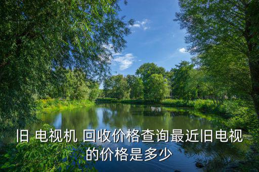 旧 电视机 回收价格查询最近旧电视的价格是多少