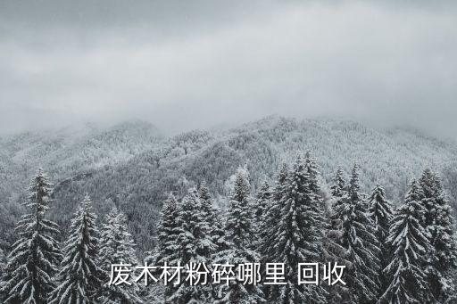 废木材粉碎哪里 回收