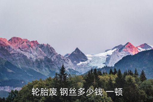 废旧钢丝轮胎多钱一顿,废旧轮胎钢丝出售价多少钱一吨?