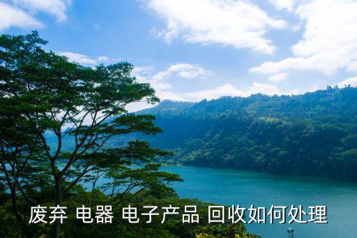 废弃 电器 电子产品 回收如何处理