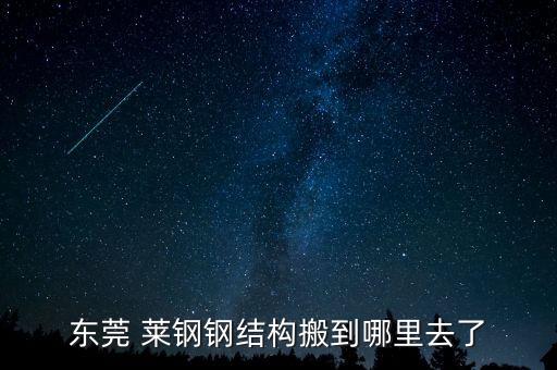 东莞 莱钢钢结构搬到哪里去了