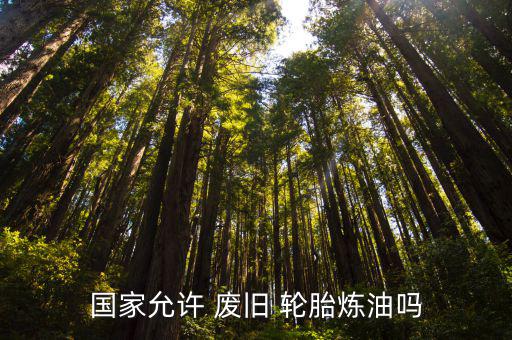 国家允许 废旧 轮胎炼油吗