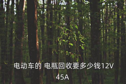 废旧电动车电瓶的价格表,废旧电池由电动车销售企业和网点回收