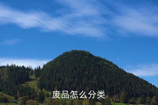 废品怎么分类