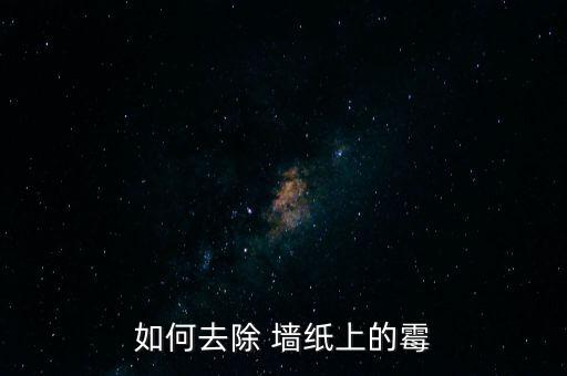 如何去除 墙纸上的霉