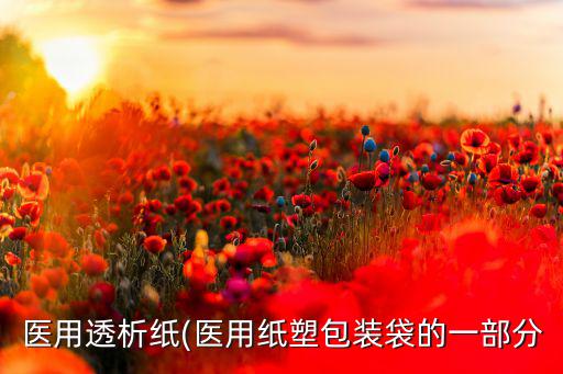 医用透析纸(医用纸塑包装袋的一部分