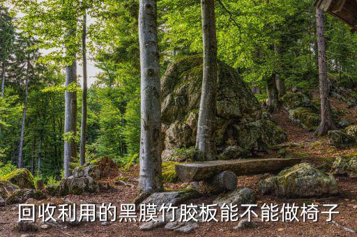 回收利用的黑膜竹胶板能不能做椅子