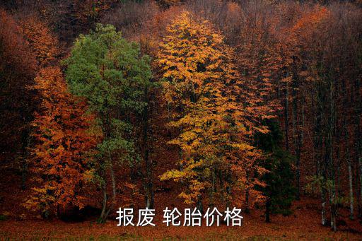废旧彩色轮胎价格表,中国废旧轮胎回收价格不同地区价格差异
