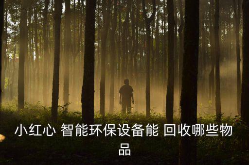 小红心 智能环保设备能 回收哪些物品
