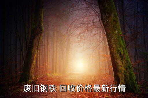 废旧铁的价格回收价格表,废钢价格上涨三大因素影响钢材价格