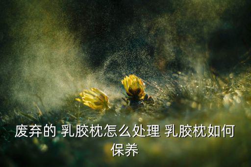 废弃的 乳胶枕怎么处理 乳胶枕如何保养