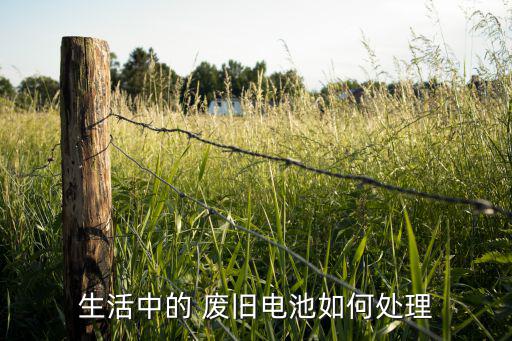 生活中的 废旧电池如何处理