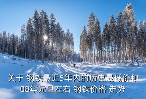 关于 钢铁最近5年内的历史最低价和08年元旦左右 钢铁价格 走势