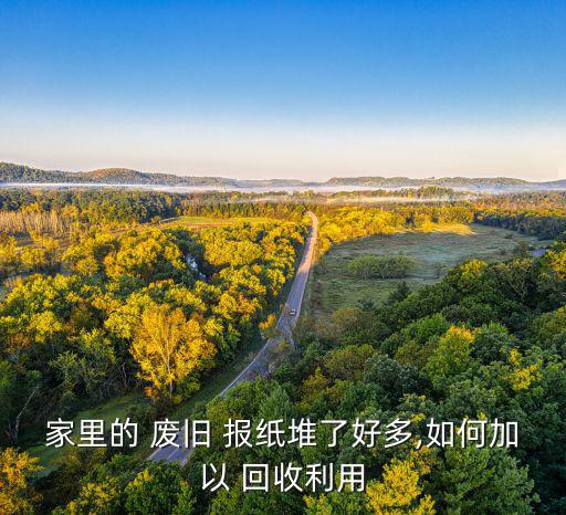 家里的 废旧 报纸堆了好多,如何加以 回收利用