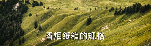 香烟纸箱的规格
