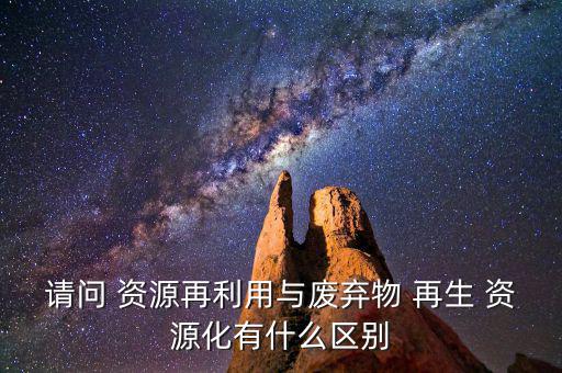 再生资源和废旧物品