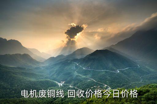 山东废旧电机回收价格表,废旧电线电缆带皮回收你知道多少?