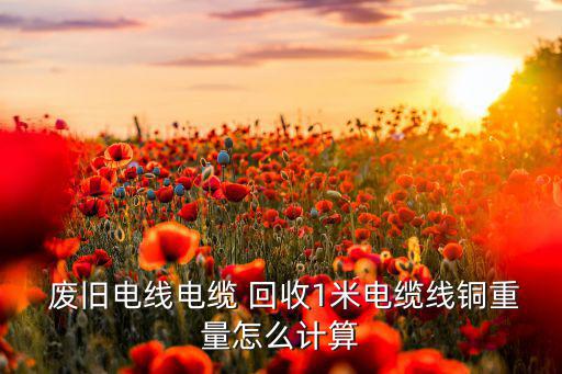  废旧电线电缆 回收1米电缆线铜重量怎么计算
