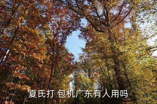 夏氏打 包机广东有人用吗