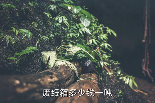 废纸箱多少钱一吨