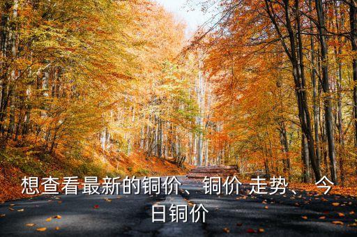 想查看最新的铜价、铜价 走势、 今日铜价