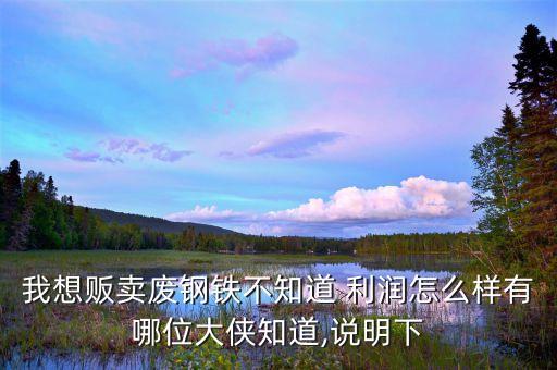 我想贩卖废钢铁不知道 利润怎么样有哪位大侠知道,说明下