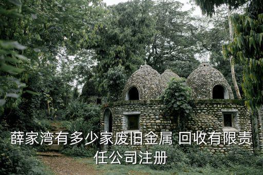 薛家湾有多少家废旧金属 回收有限责任公司注册