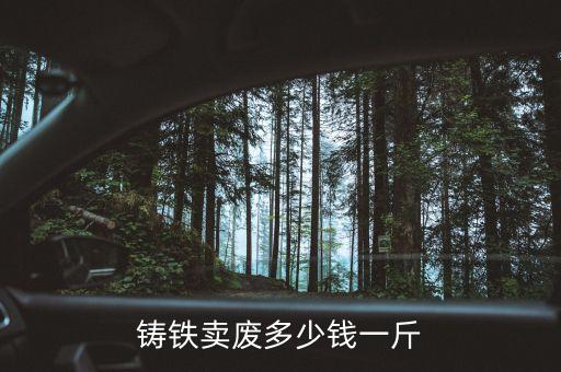 铸铁卖废多少钱一斤