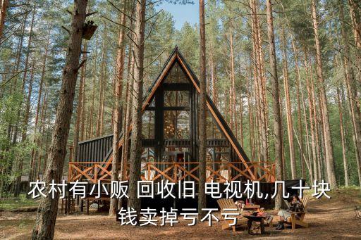 农村有小贩 回收旧 电视机,几十块钱卖掉亏不亏