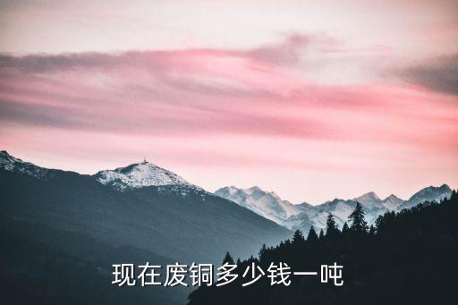 现在废铜多少钱一吨