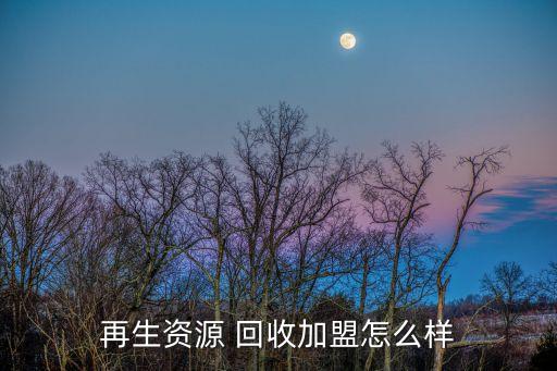 再生资源 回收加盟怎么样