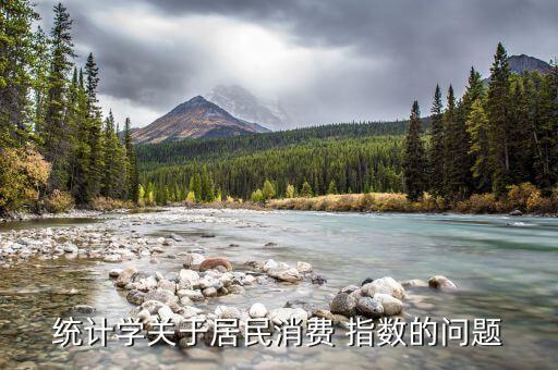 统计学关于居民消费 指数的问题