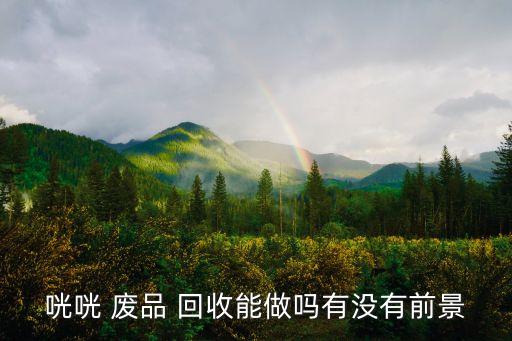 咣咣 废品 回收能做吗有没有前景