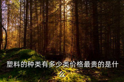  塑料的种类有多少类价格最贵的是什么