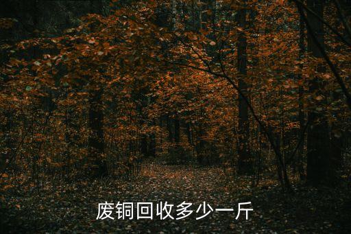 废铜回收多少一斤