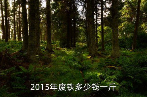 2015年废铁多少钱一斤
