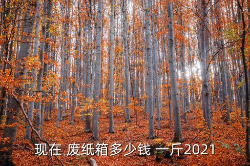 现在 废纸箱多少钱 一斤2021