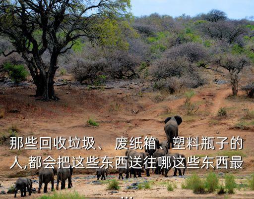 那些回收垃圾、 废纸箱、塑料瓶子的人,都会把这些东西送往哪这些东西最...