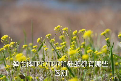 弹性体TPE/TPR和硅胶都有哪些区别