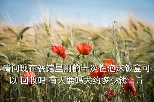 请问现在餐馆里用的一次性泡沫饭盒可以 回收吗 有人要吗大约多少钱一斤...