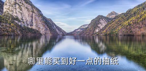 哪里能买到好一点的抽纸