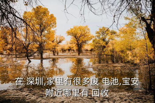 在 深圳,家里有很多废 电池,宝安附近哪里有 回收