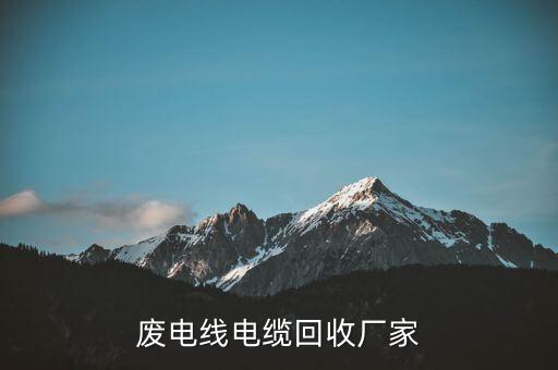 废电线电缆回收厂家
