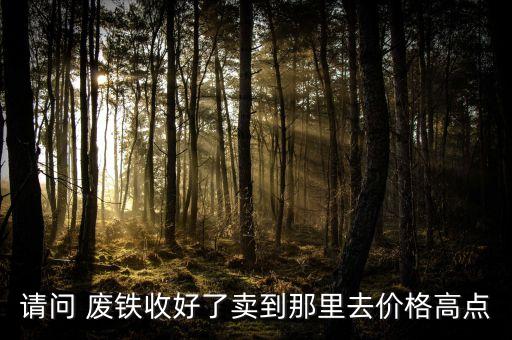 请问 废铁收好了卖到那里去价格高点